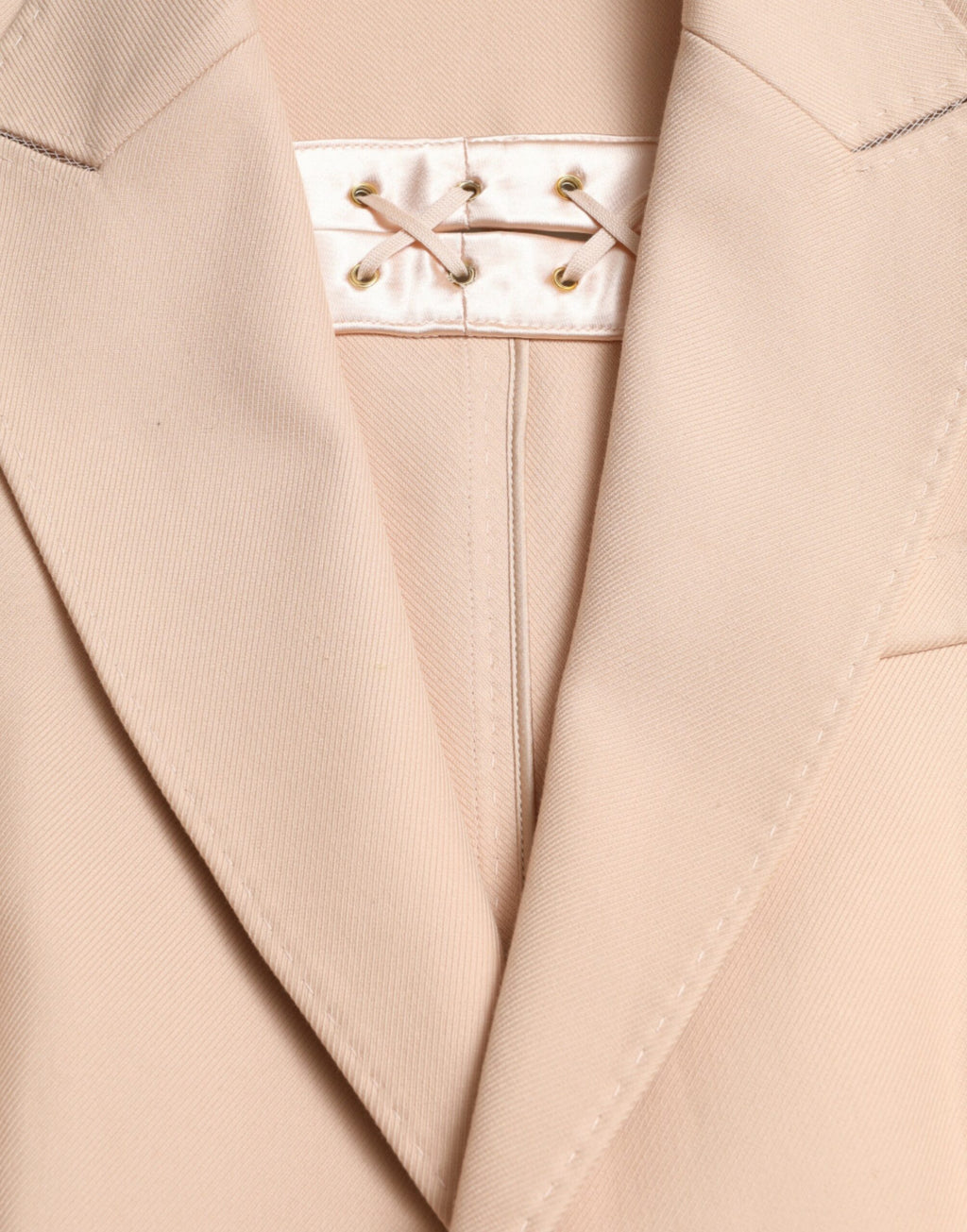 Dolce & Gabbana Beige Baumwolle Einreihiger Langmantel Jacke