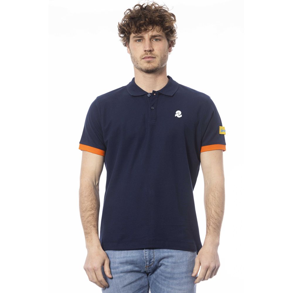 Invicta Blaues Baumwoll-Poloshirt für Männer