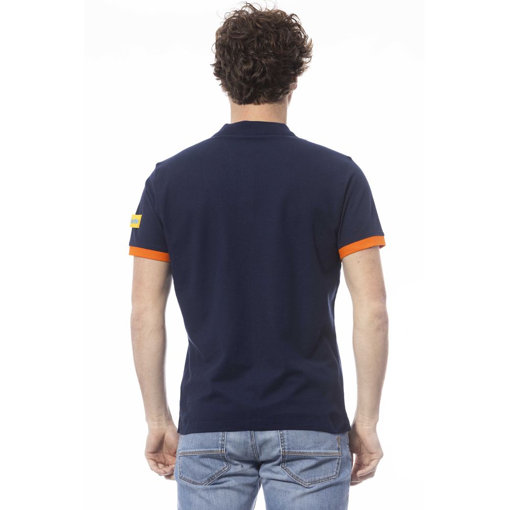 Invicta Blaues Baumwoll-Poloshirt für Männer