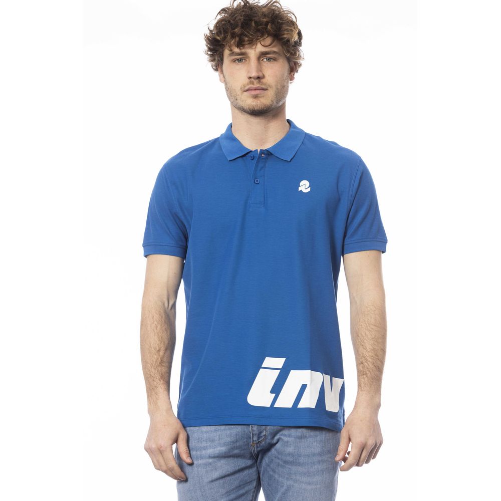 Invicta Blaues Baumwoll-Poloshirt für Männer