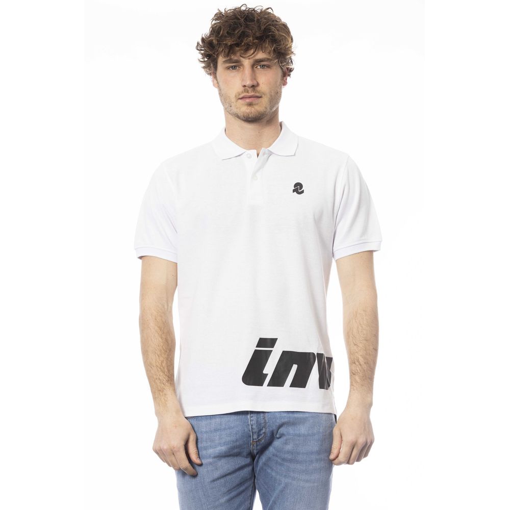 Invicta Weißes Baumwoll-Poloshirt für Männer