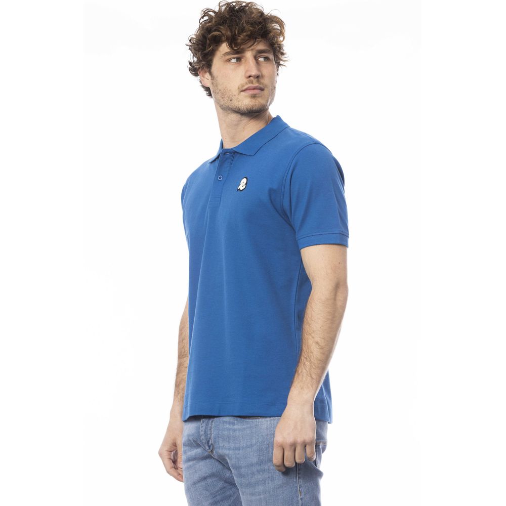 Invicta Blaues Baumwoll-Poloshirt für Männer