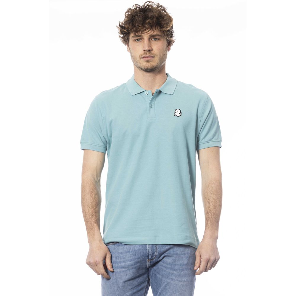 Invicta Hellblaues Baumwoll-Poloshirt für Männer
