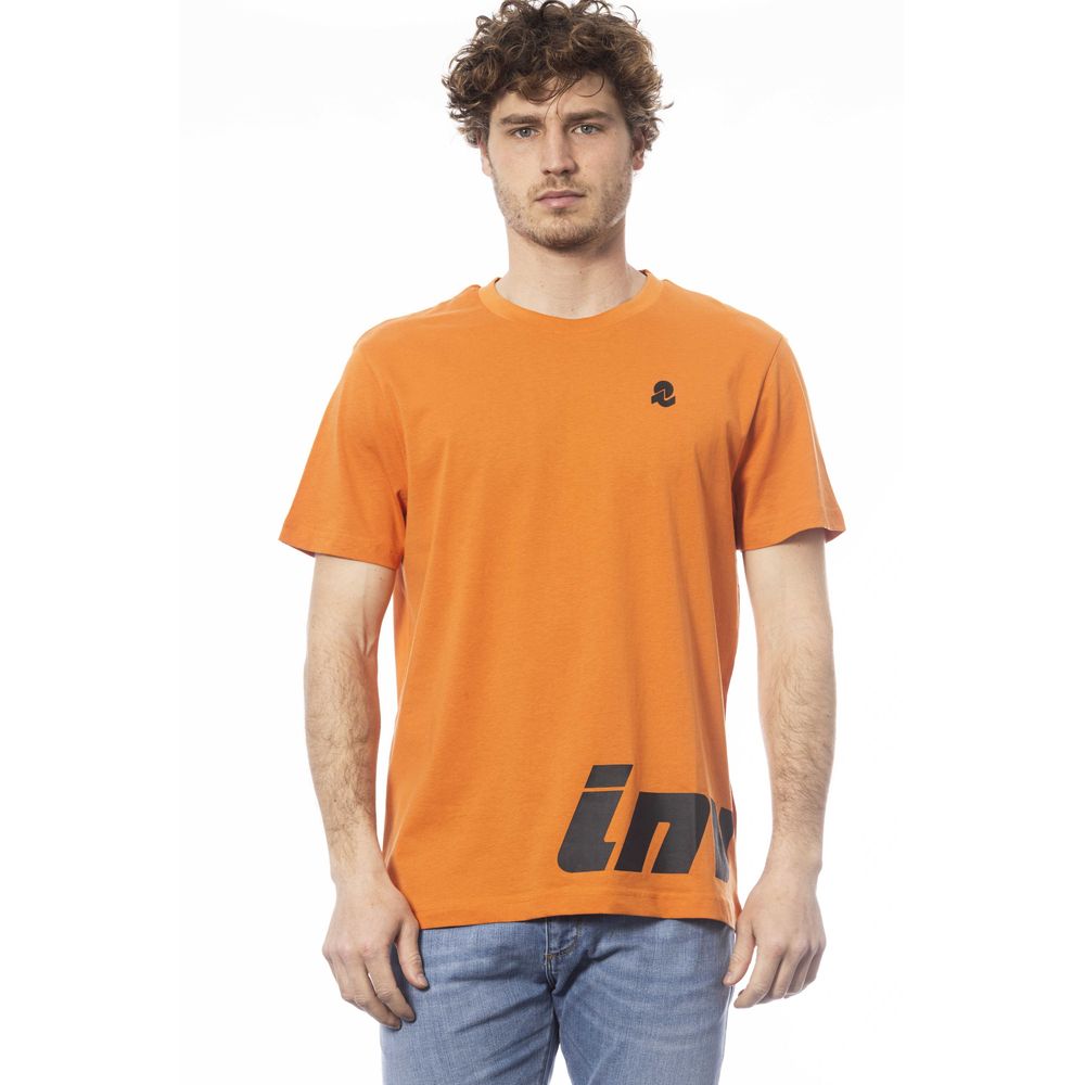 Invicta Orange Baumwolle Männer T-Shirt