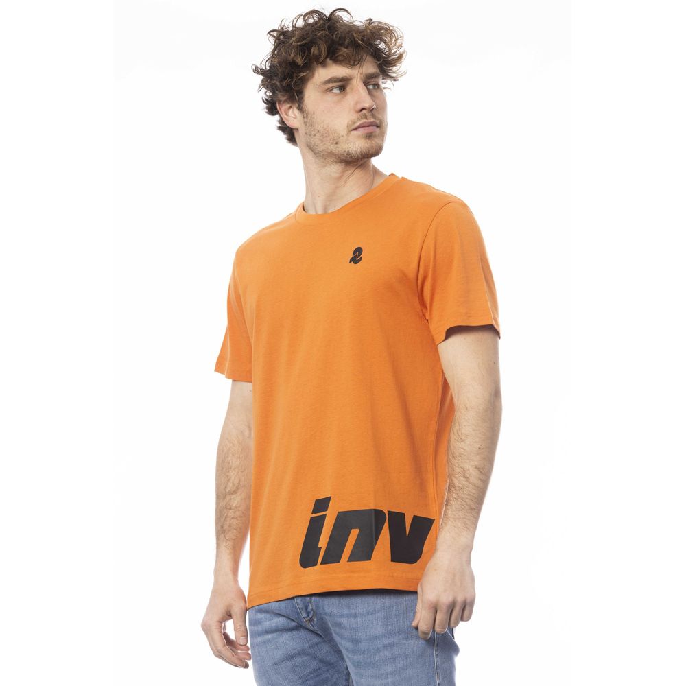 Invicta Orange Baumwolle Männer T-Shirt