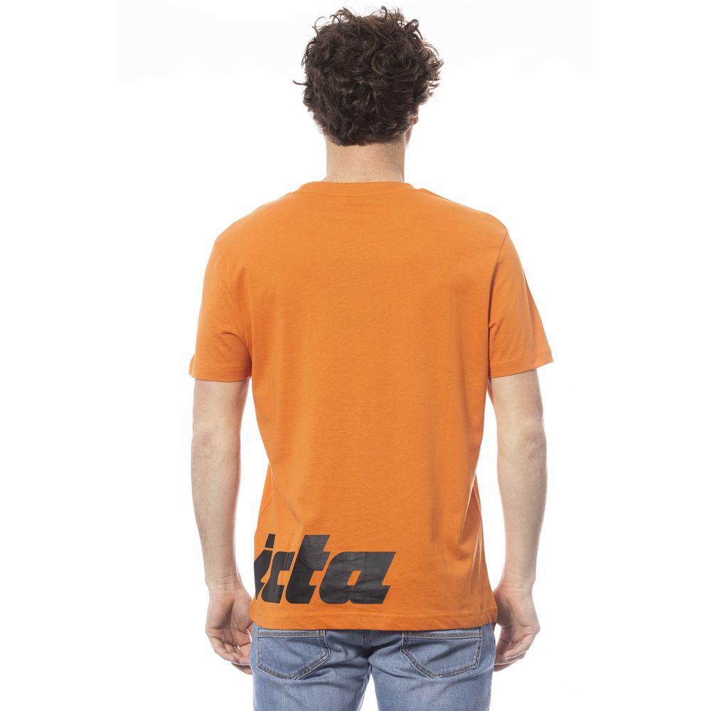 Invicta Orange Baumwolle Männer T-Shirt