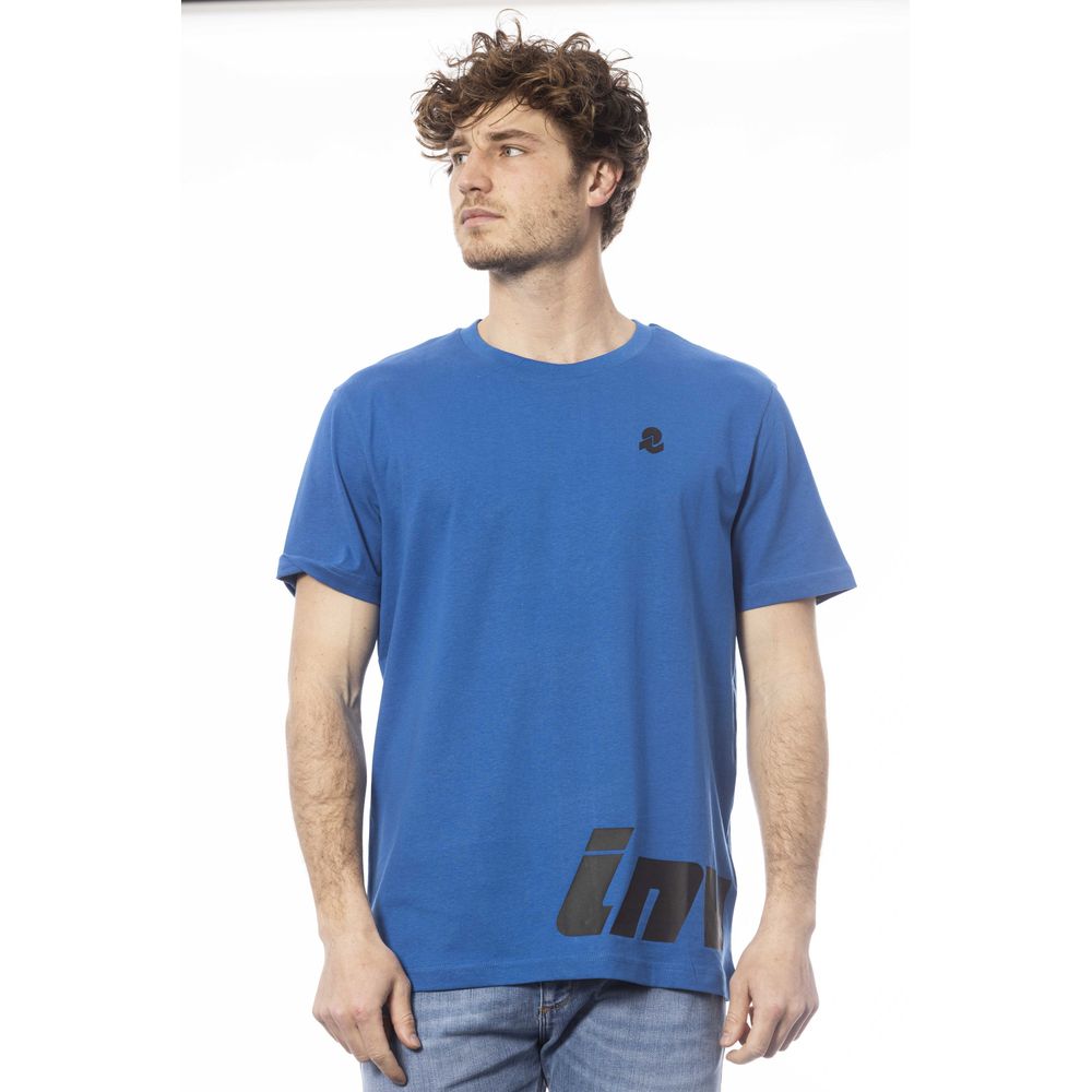Invicta Blau Baumwolle Männer T-Shirt