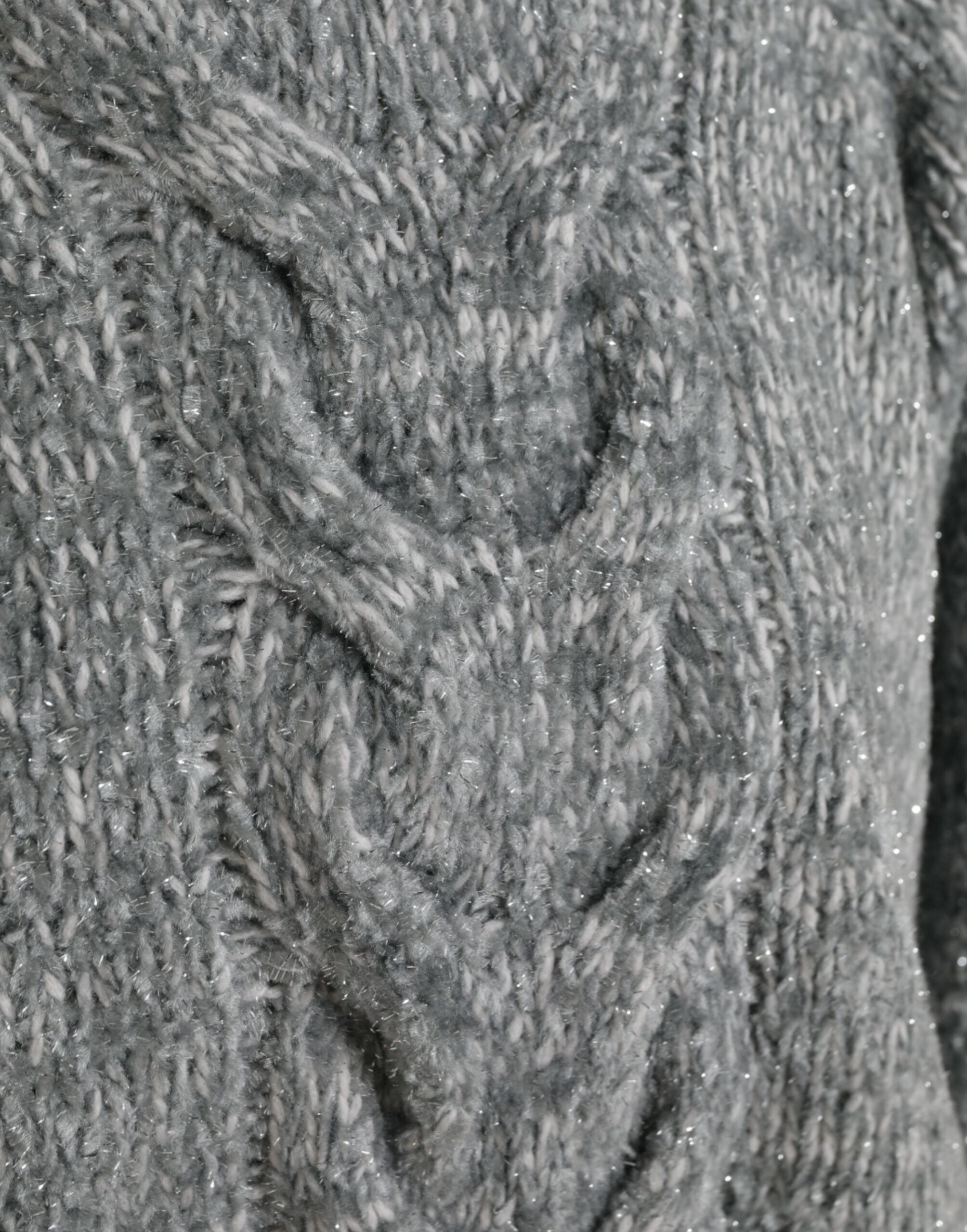 Dolce & Gabbana Grauer Rollkragenpullover aus Kaschmir