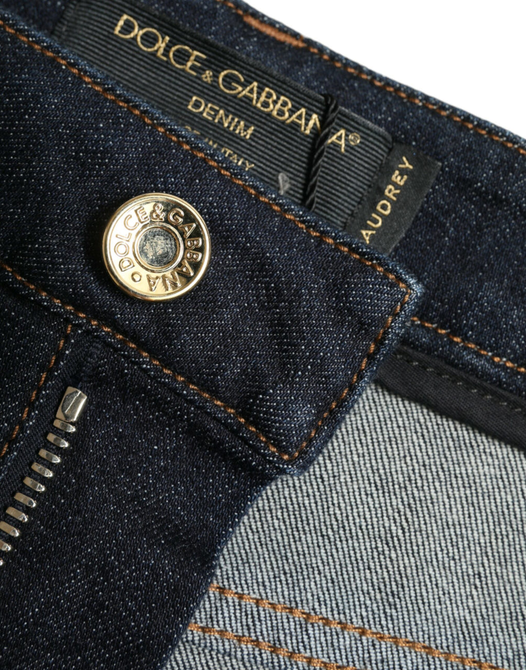 Dolce & Gabbana Blaue Baumwoll-Stretch-Denim-Skinny-Jeans
