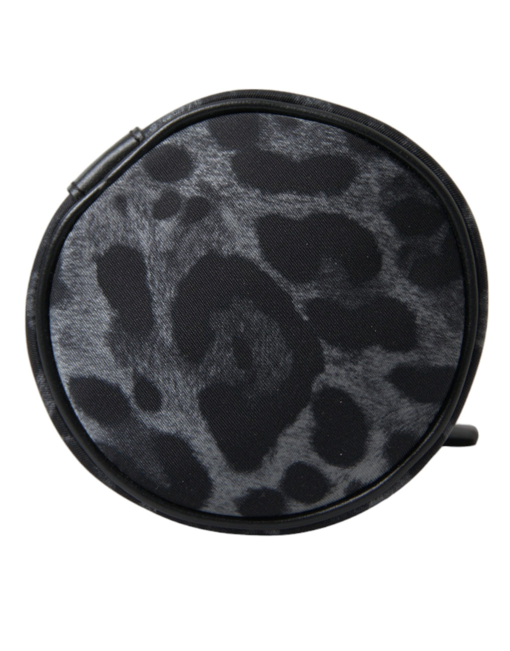 Dolce & Gabbana Schwarzer Leopard Runde schlanke Tote Flaschenhaltertasche