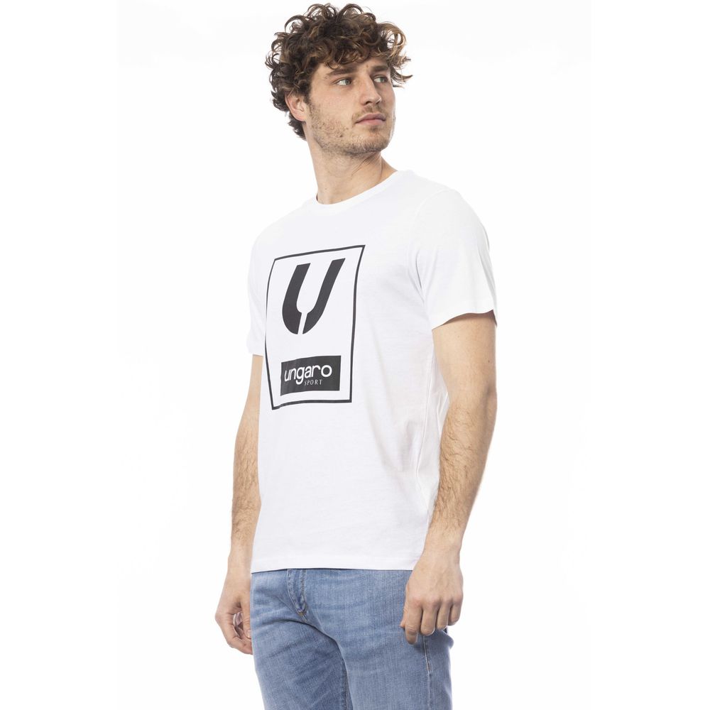 Ungaro Sport Weißes Baumwolle Männer T-Shirt