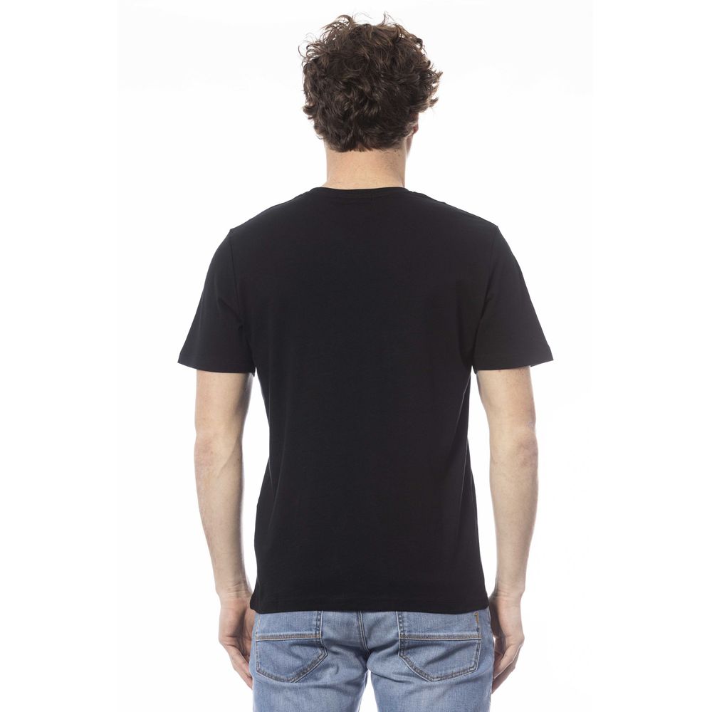 Ungaro Sport Schwarzes Baumwolle Männer T-Shirt