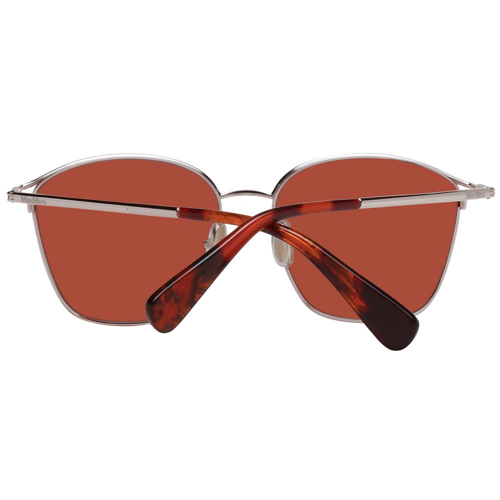 Max Mara Sonnenbrille aus Roségold-Metall