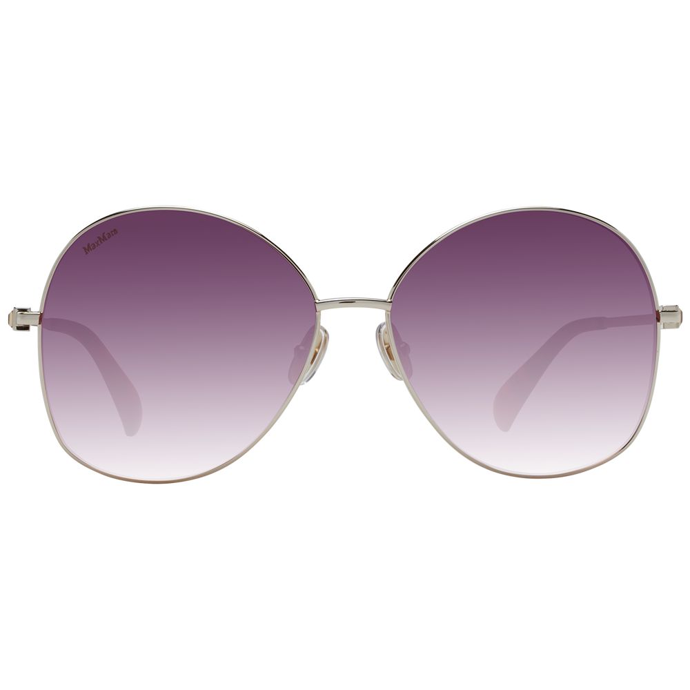 Max Mara Goldfarbene Metall-Sonnenbrille