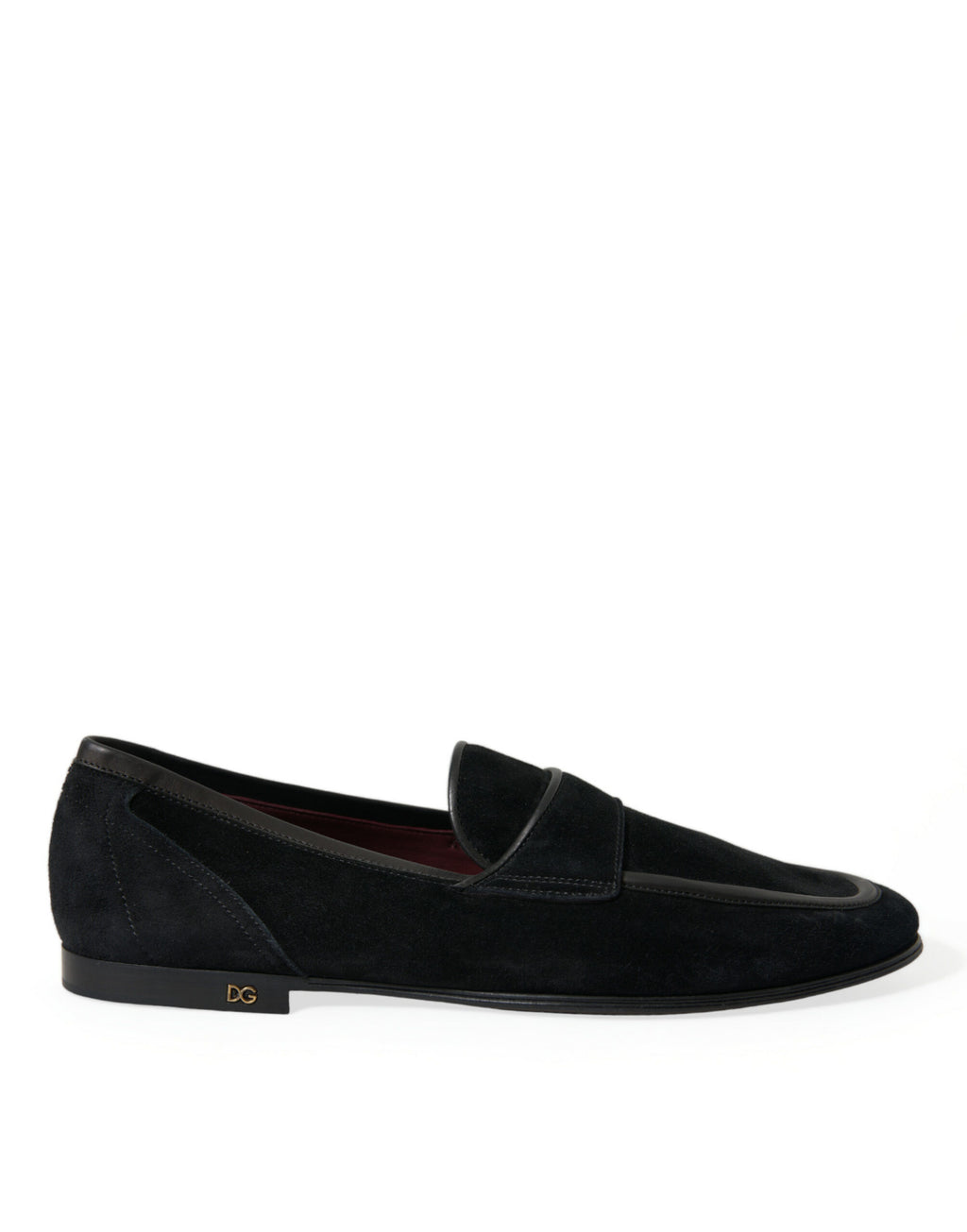 Dolce & Gabbana Schwarzer Samt Slip On Loafers Kleid Schuhe