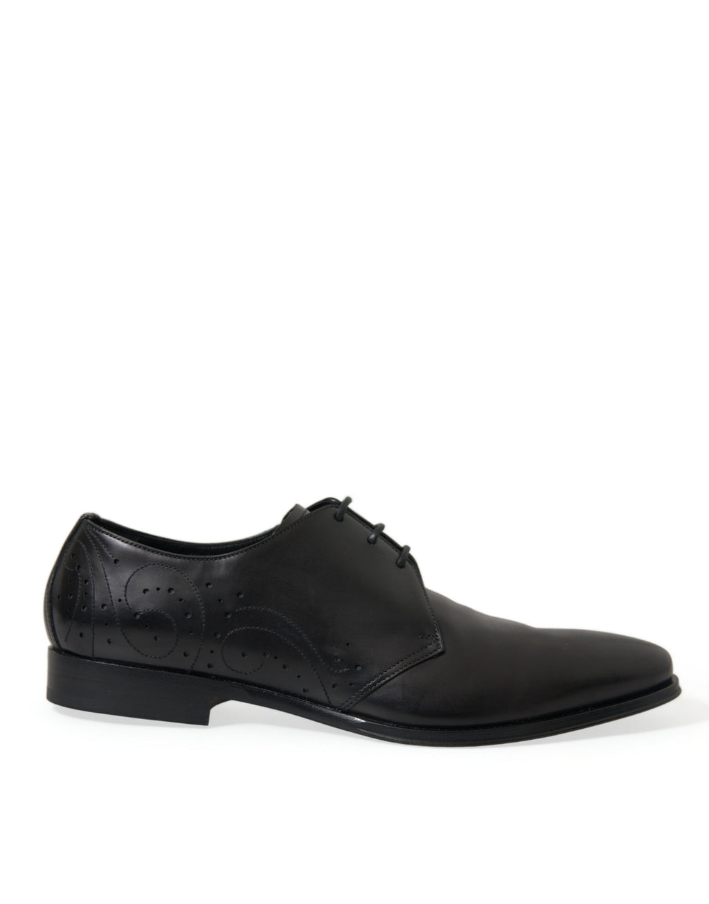 Dolce & Gabbana Schwarze Leder Schnürschuhe Formal Derby Dress Schuhe