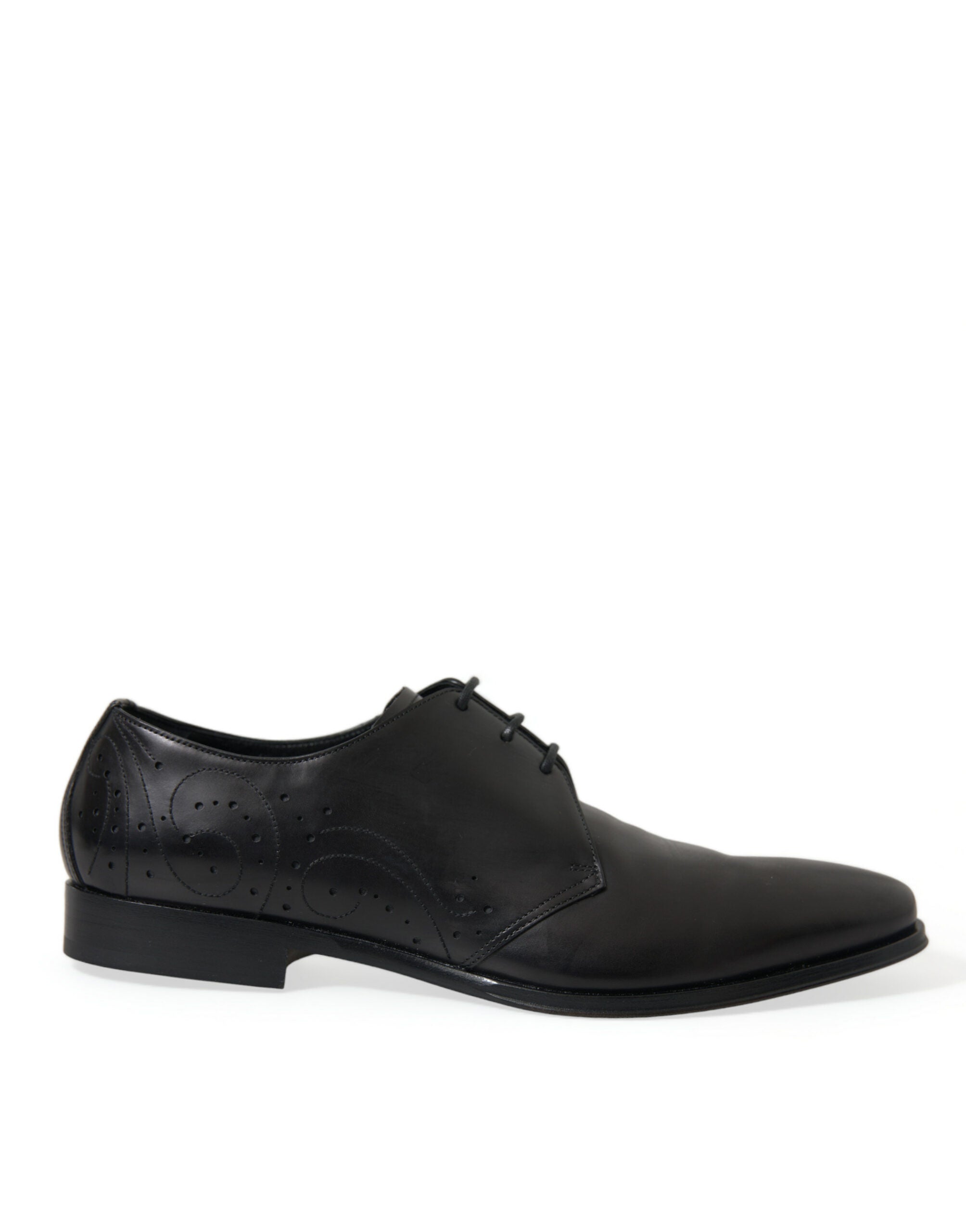 Dolce & Gabbana Schwarze Leder Schnürschuhe Formal Derby Dress Schuhe