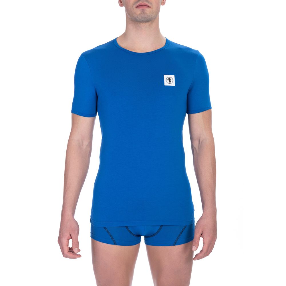 Bikkembergs Blaues Herren-T-Shirt im Doppelpack