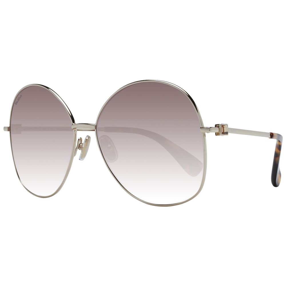 Max Mara Goldene Metall-Sonnenbrille