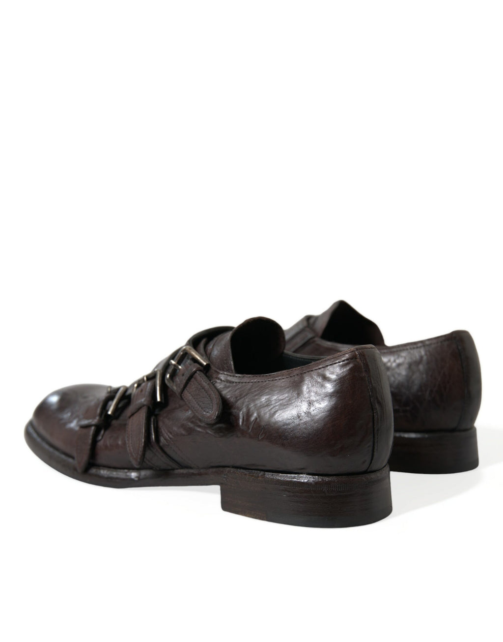 Dolce & Gabbana Braune Lederriemen-Schuhe für formelle Anlässe