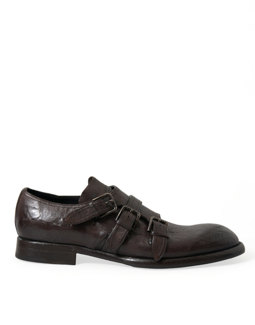 Dolce & Gabbana Braune Lederriemen-Schuhe für formelle Anlässe