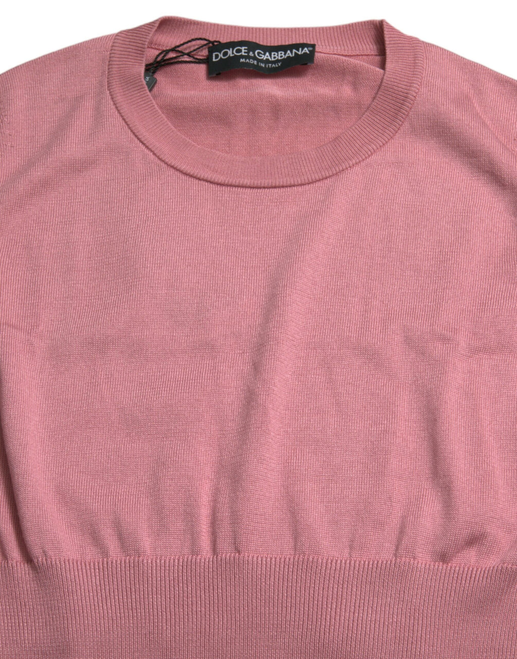 Dolce & Gabbana Pinkes ärmelloses Tank-Top mit Rundhalsausschnitt