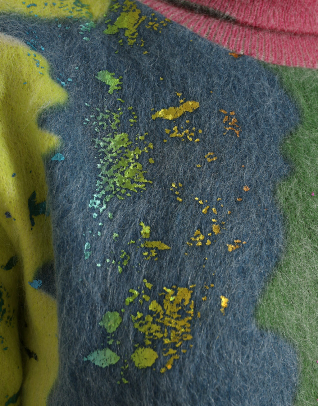 Dolce & Gabbana Multicolor Mohair Rollkragenpullover Pullover