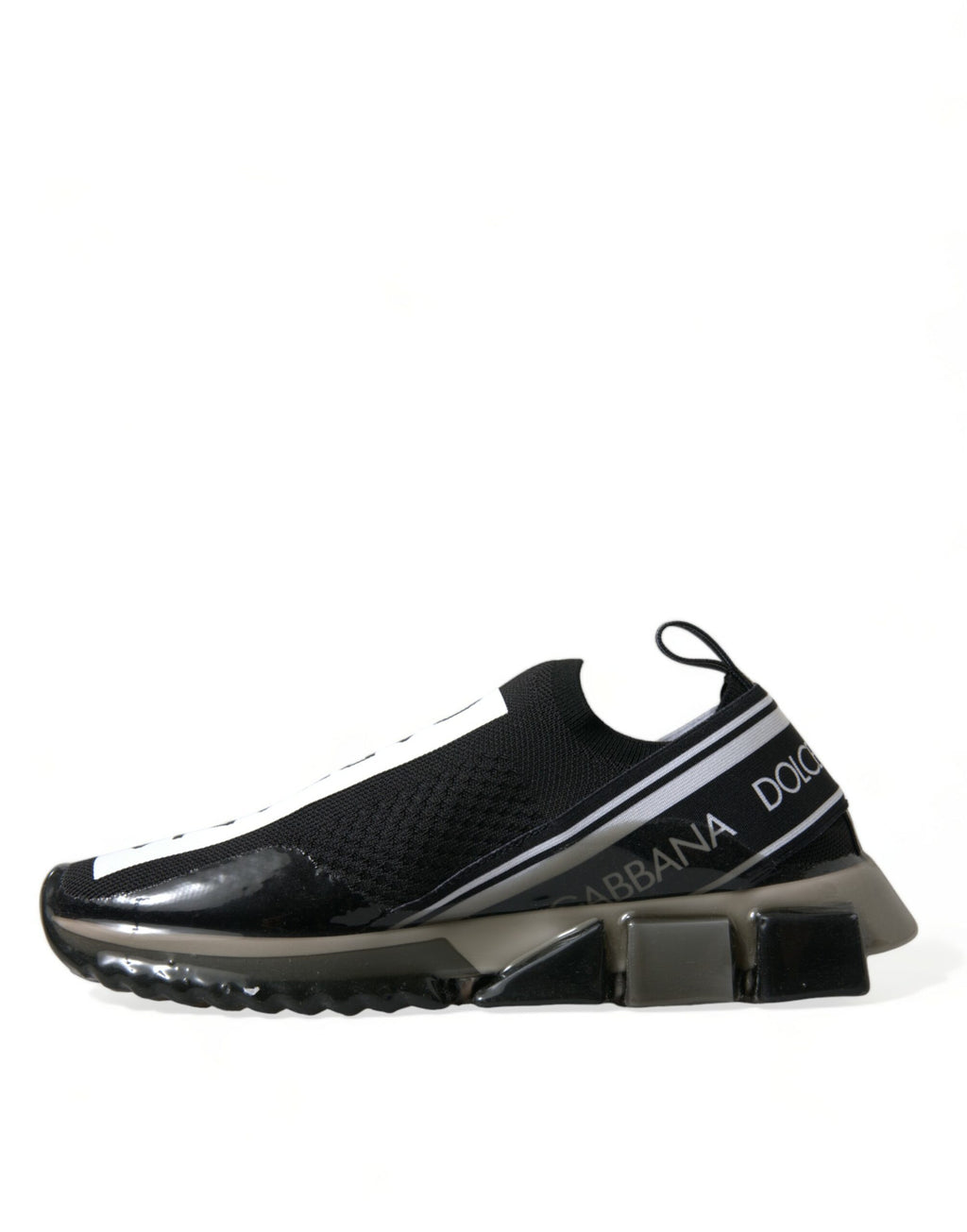 Dolce & Gabbana Schwarz Weiß Slip On Sneakers Sorrento Schuhe