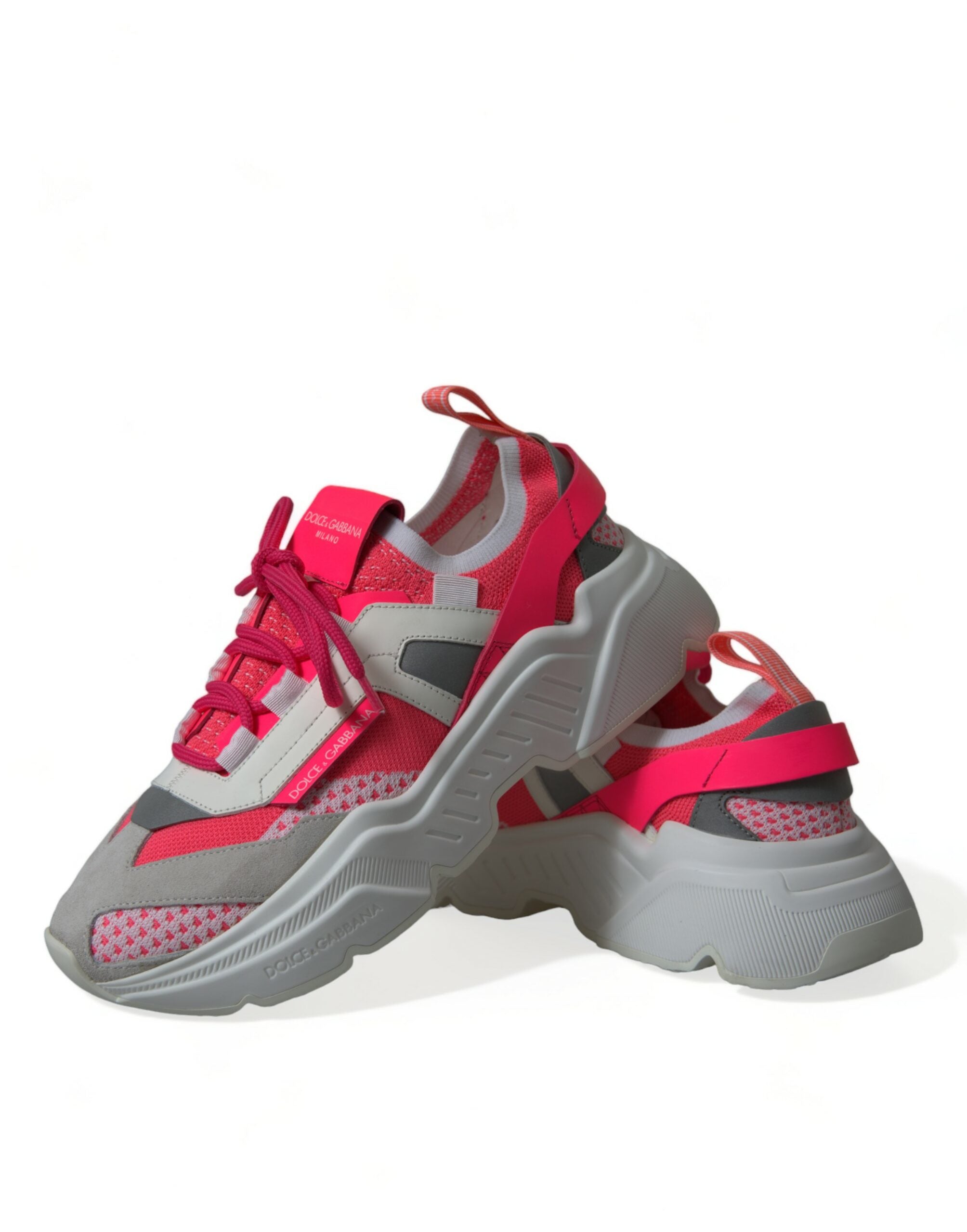 Dolce & Gabbana Multicolor Leder Daymaster Low Top Sneakers Schuhe