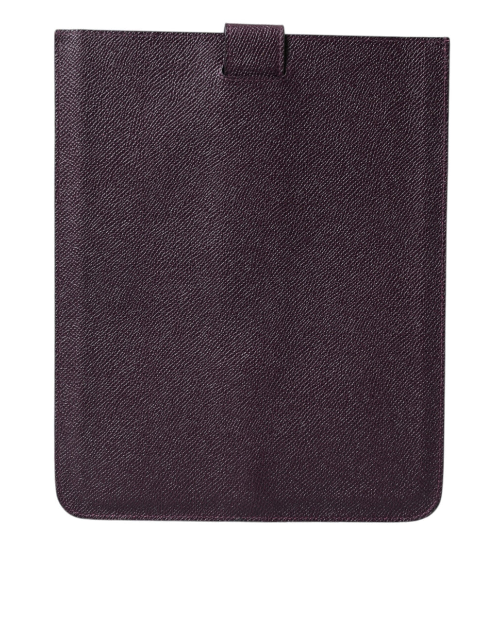 Dolce & Gabbana Dunkelbraun Leder Logo Plaque Abdeckung Hülle Tablette Fall