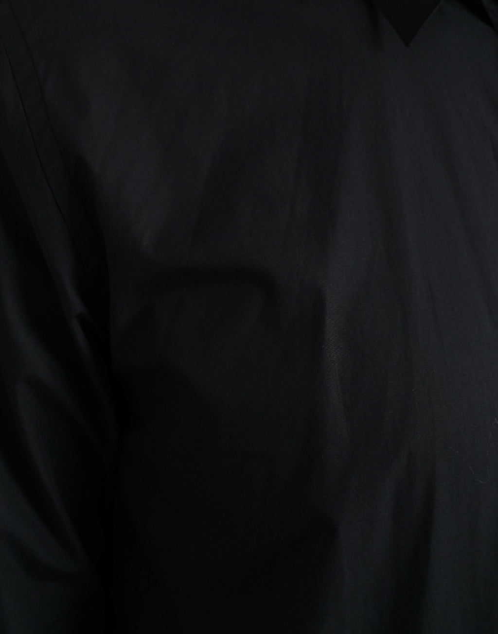 Dolce & Gabbana Marineblaues formelles Hemd mit Kragen aus Baumwolle