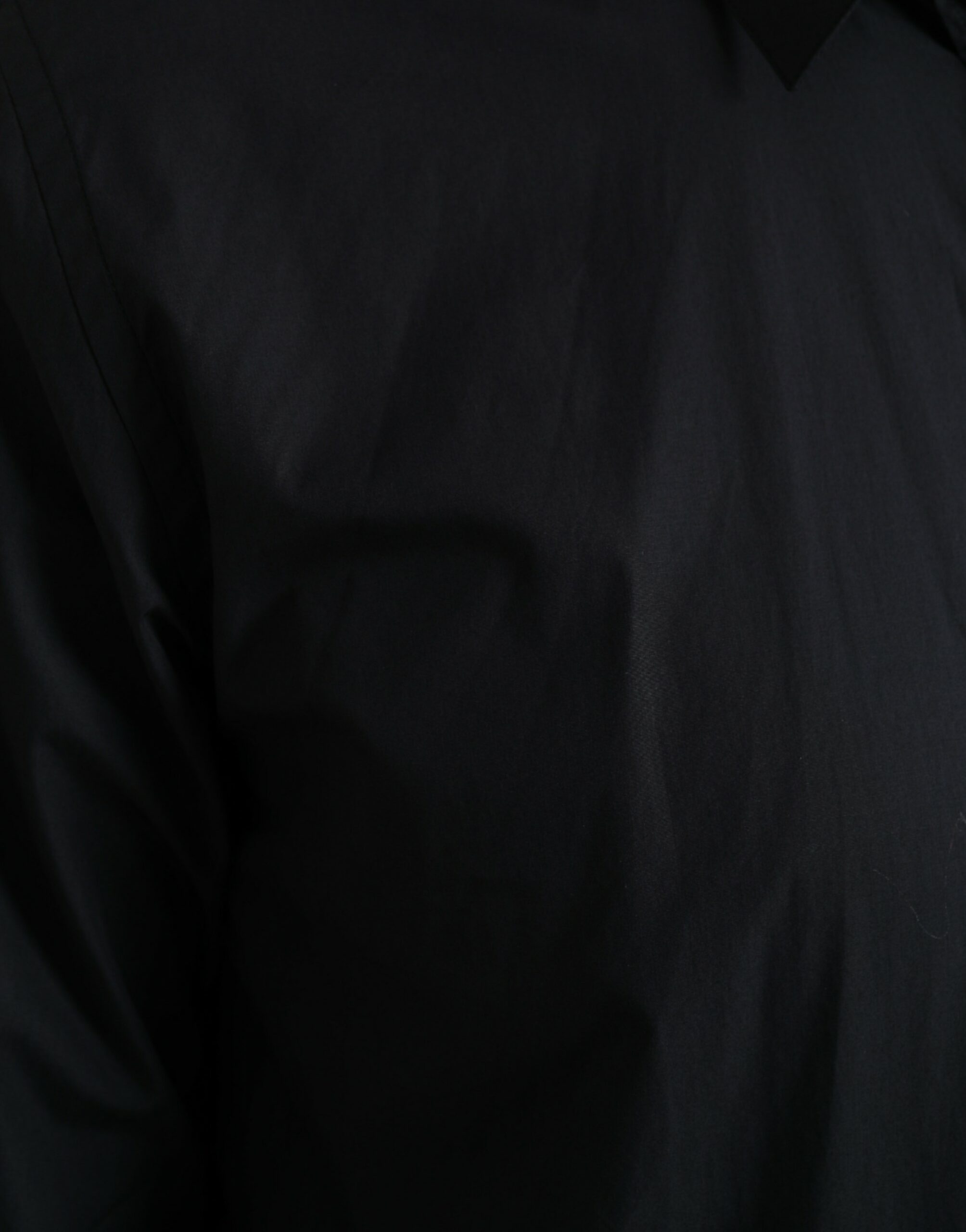 Dolce & Gabbana Marineblaues formelles Hemd mit Kragen aus Baumwolle