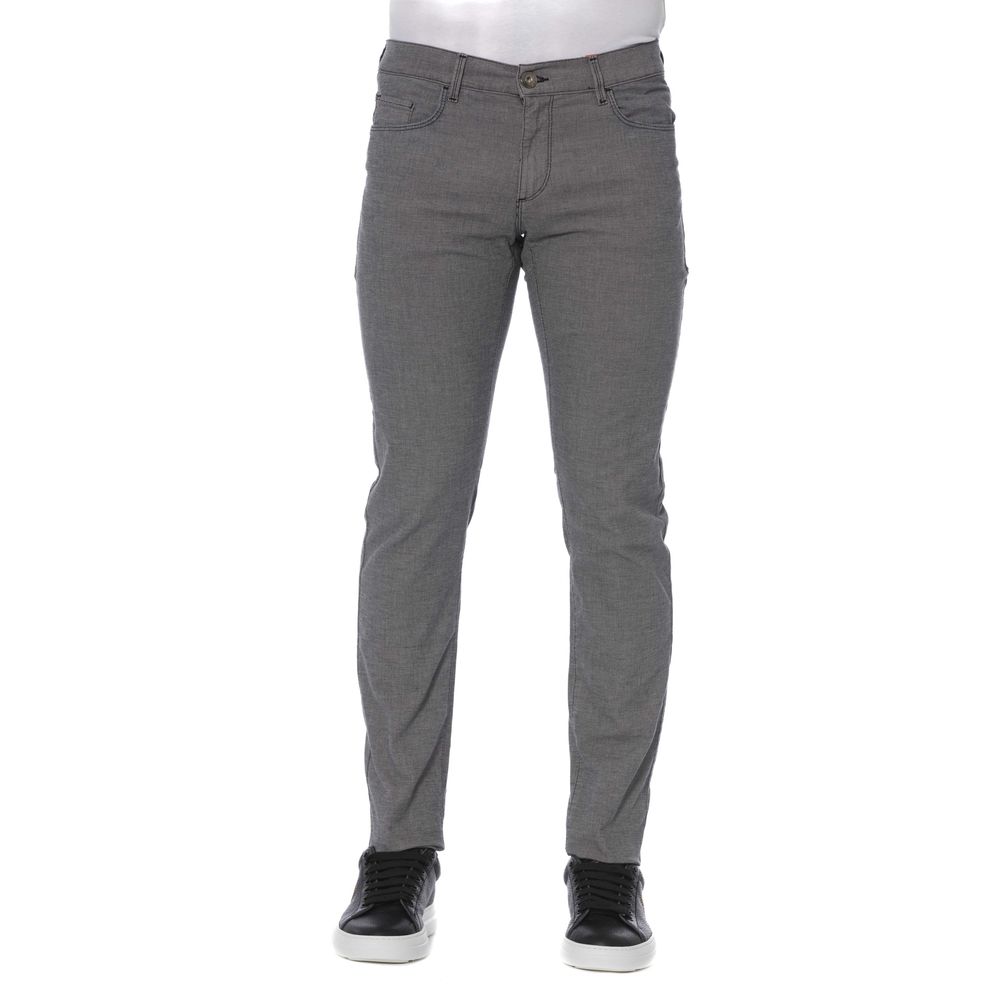 Trussardi Jeans Graue Baumwolle Männer Hose