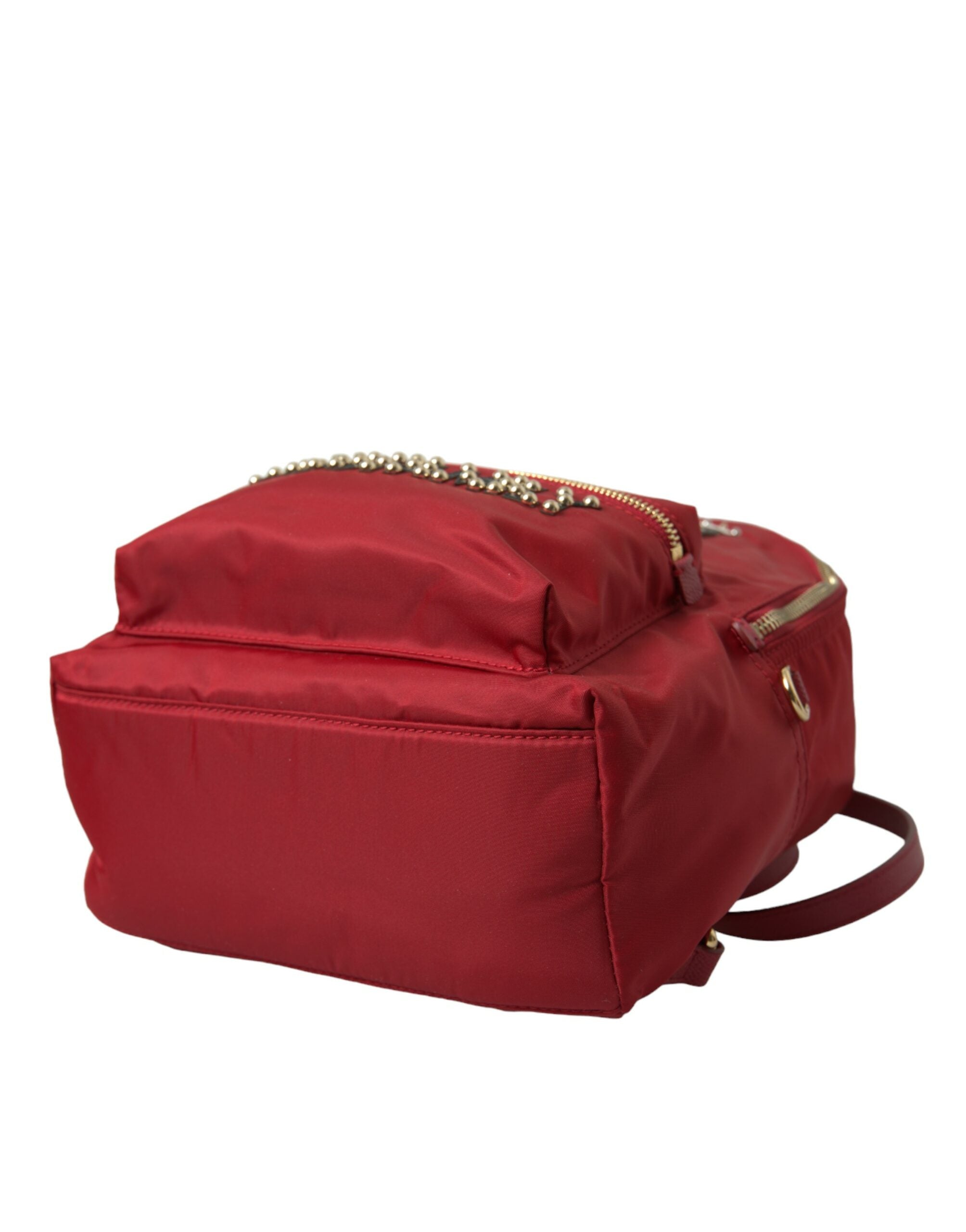 Dolce & Gabbana Rot #DGFAMILY Verschönerter Rucksack VULCANO Tasche