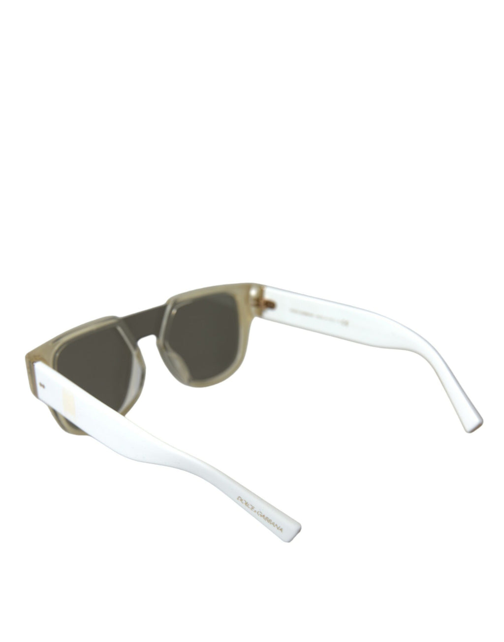 Dolce & Gabbana Weiße Acetat-Spiegel-Gläser DG4356 Sonnenbrille