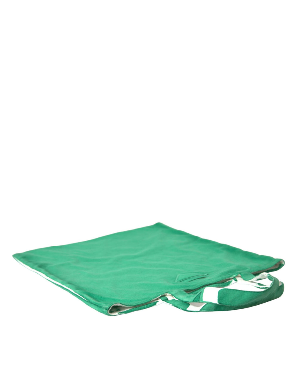Prada Grüner Jersey Stoff Logo Umhängetasche Einkaufstasche