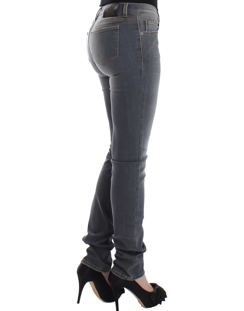 Ermanno Scervino Graue Slim Jeans Denim-Hosen Skinny Leg Stretch