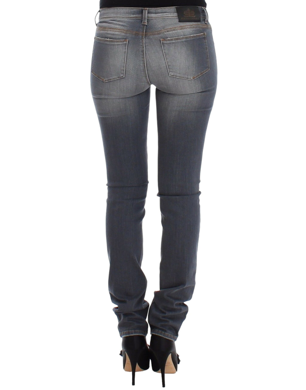 Ermanno Scervino Graue Slim Jeans Denim-Hosen Skinny Leg Stretch