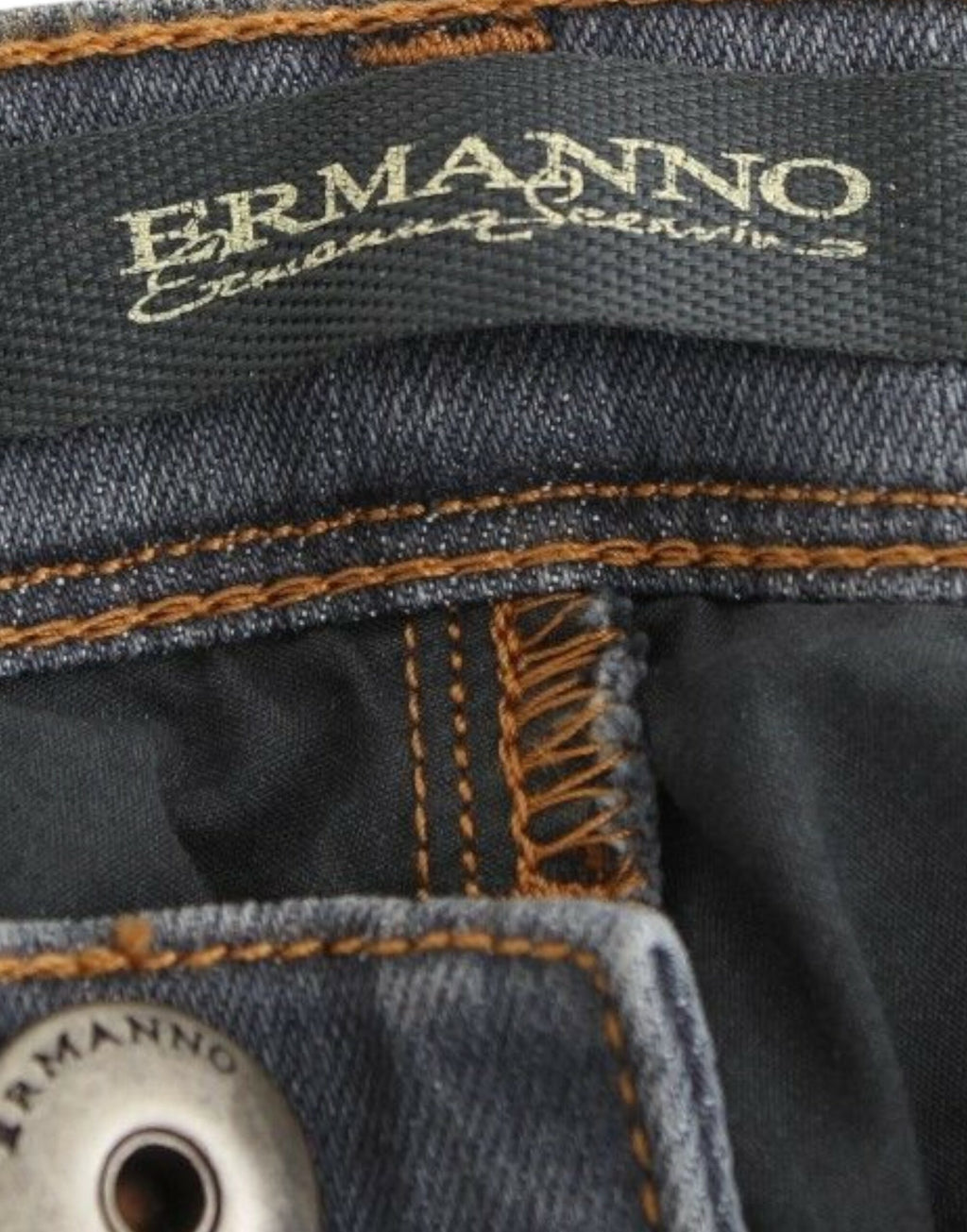 Ermanno Scervino Graue Slim Jeans Denim-Hosen Skinny Leg Stretch