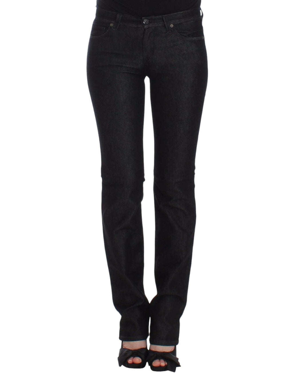 Ermanno Scervino Schwarze Slim Jeans Denim-Hosen Skinny Leg Stretch