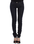Ermanno Scervino Blaue Slim Jeans Denim-Hosen Skinny Leg Stretch
