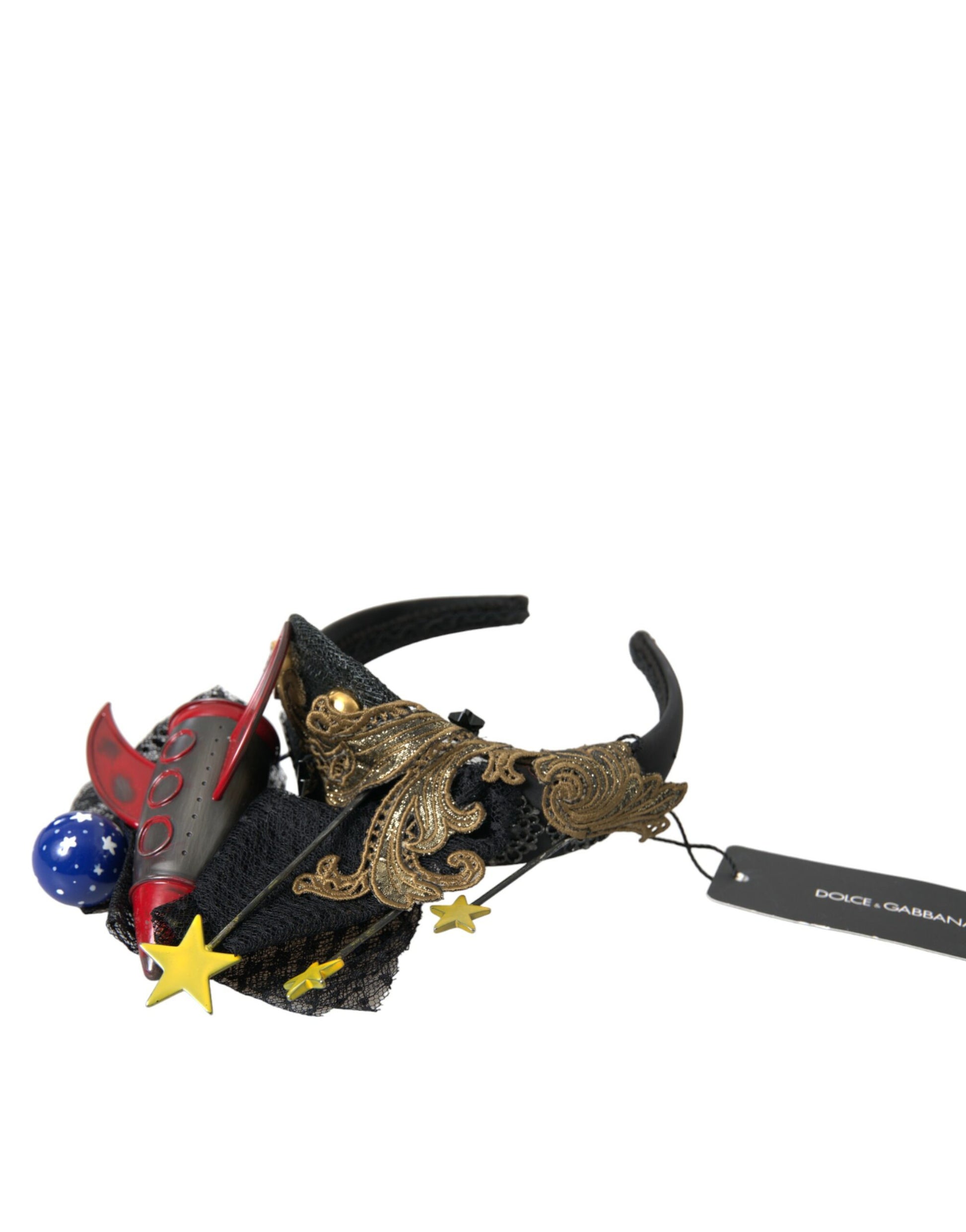 Dolce & Gabbana Multicolor Missile Rocket Crystal Stars Stirnband Diadem