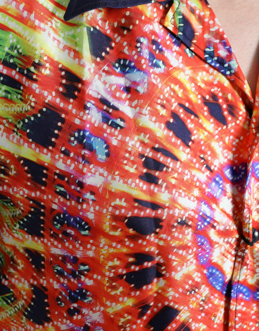 Dolce & Gabbana Multicolor Luminarie Seide Freizeithemd