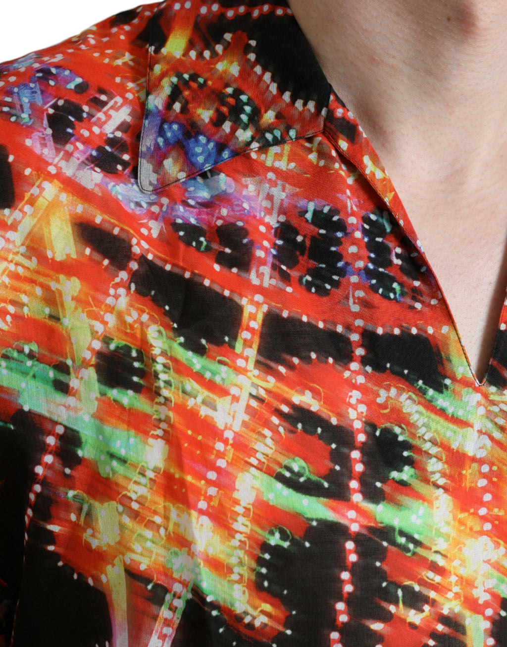 Dolce & Gabbana Mehrfarbiges T-Shirt aus Baumwolle mit Luminarie-Druck