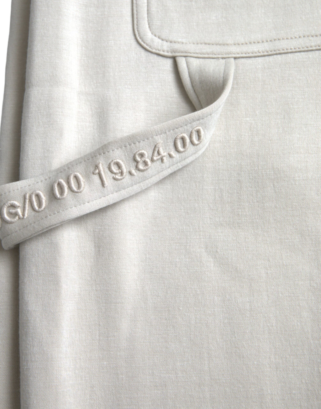 Dolce & Gabbana Weiße Viskose-Cargo-Jogger-Sweatpants-Hose