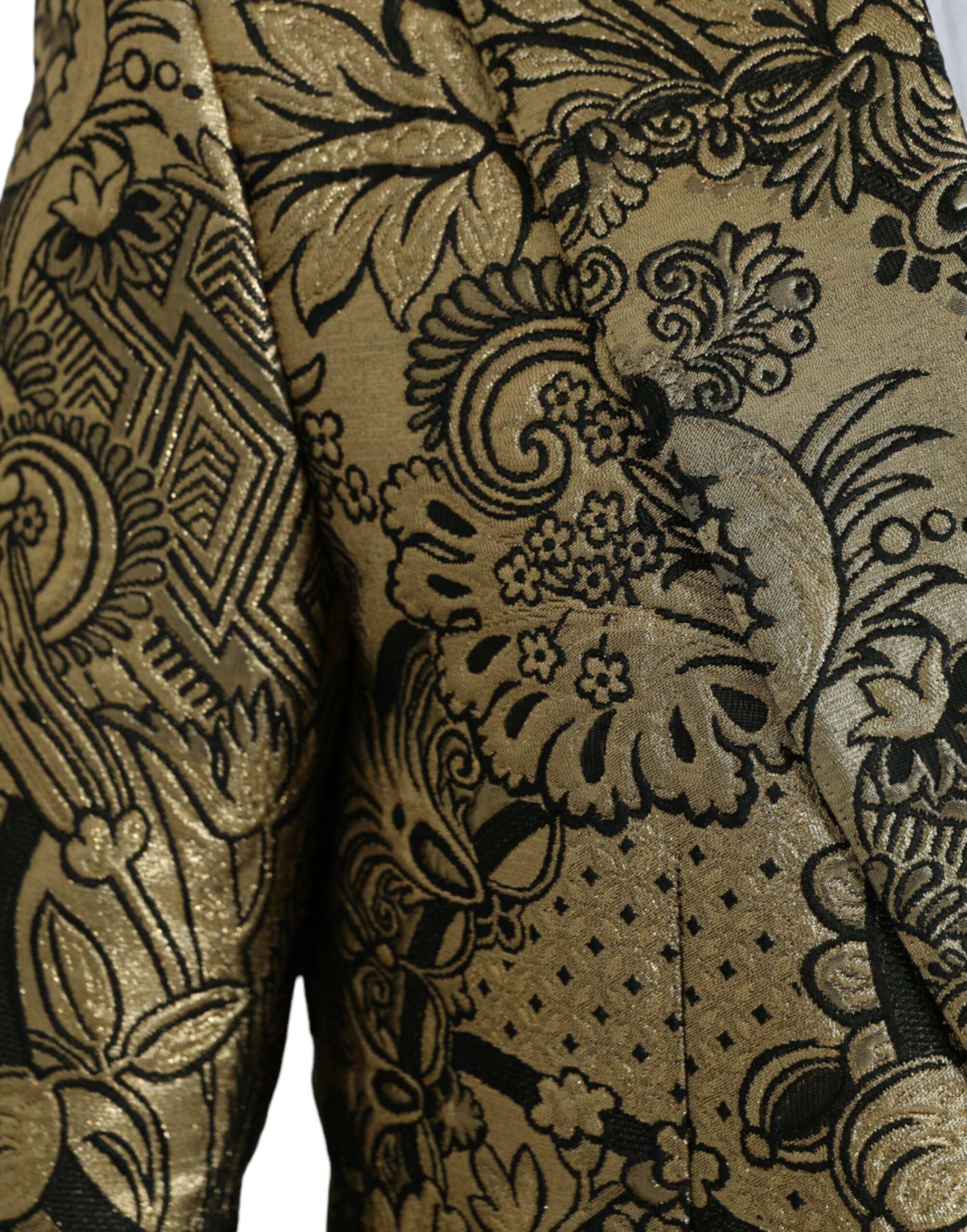 Dolce & Gabbana Gold SICILIA Jacquard-Mantel einreihig Blazer