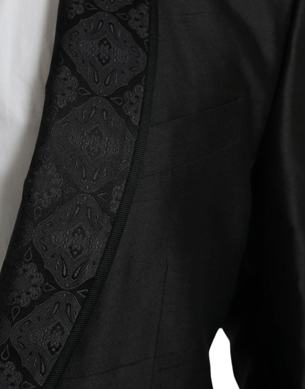 Dolce & Gabbana Schwarzer MARTINI Einreihiger Mantel Blazer