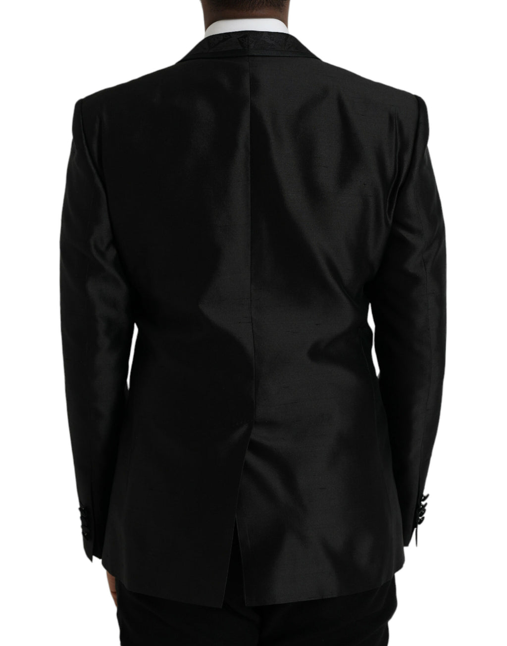 Dolce & Gabbana Schwarzer MARTINI Einreihiger Mantel Blazer