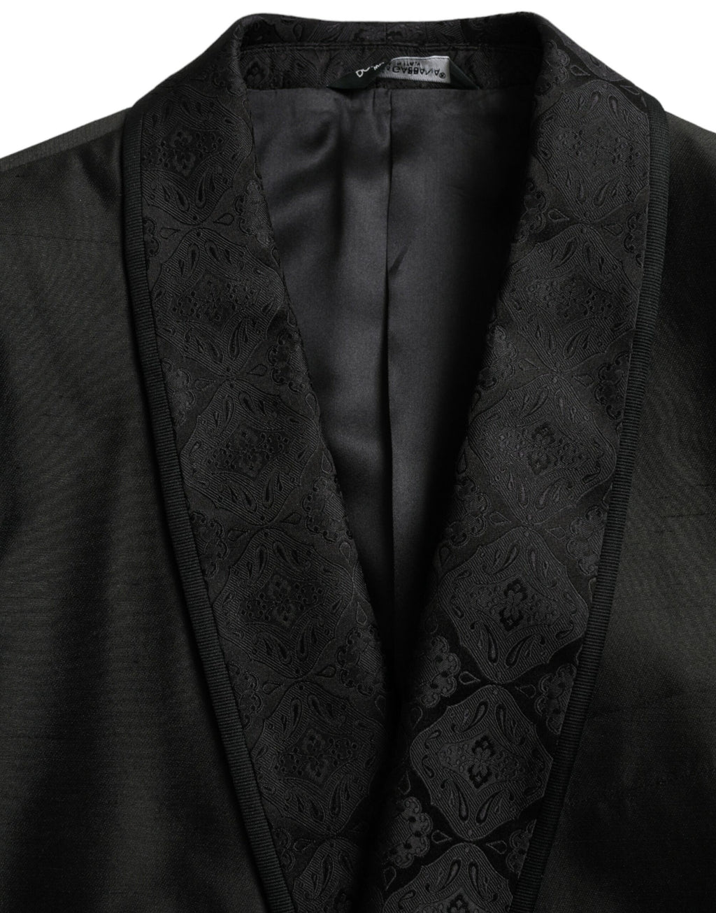 Dolce & Gabbana Schwarzer MARTINI Einreihiger Mantel Blazer