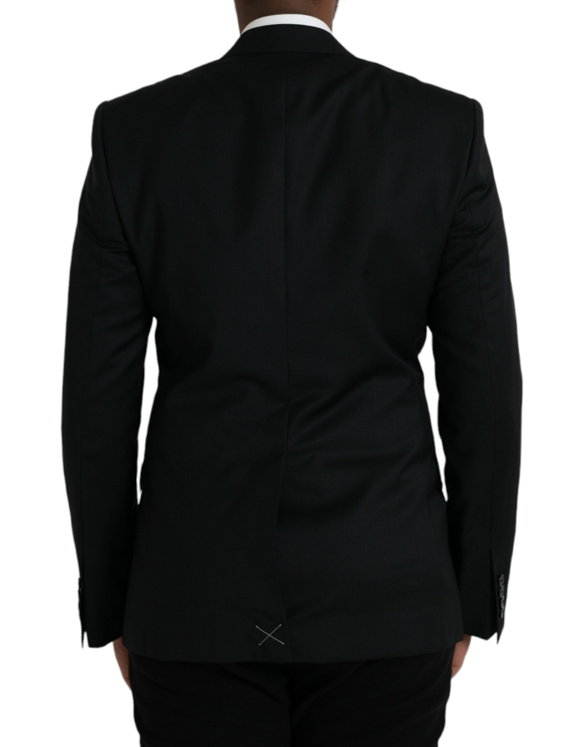 Dolce & Gabbana Schwarzer einreihiger Wollblazer MARTINI